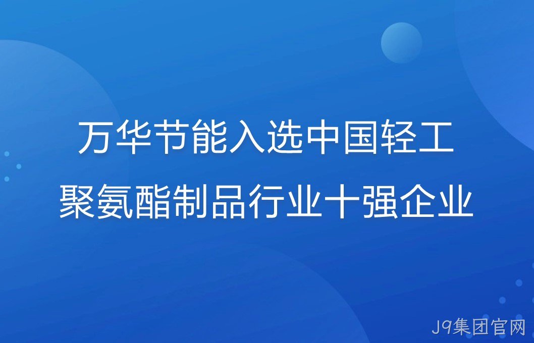 替换词入选中国轻工聚氨酯制品行业十强企业！